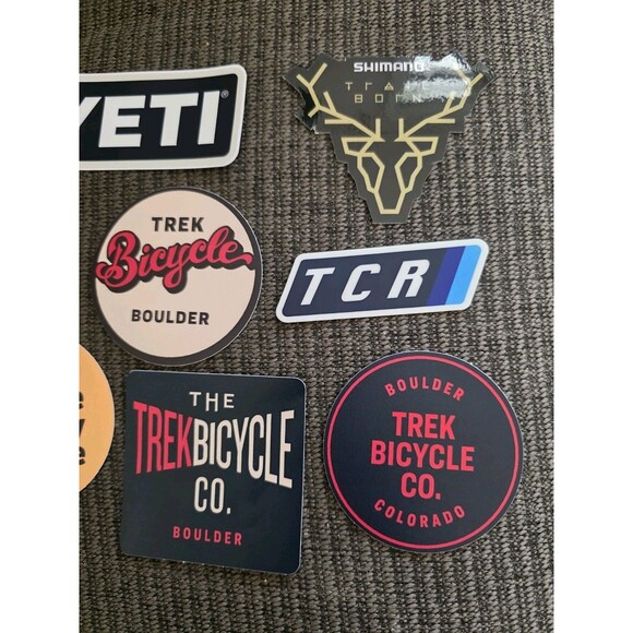 10x Biking Cycling Outdoor Stickers Mixed Lot Liv Shimano XTR Trek Boulder YETI - Picture 2 of 5